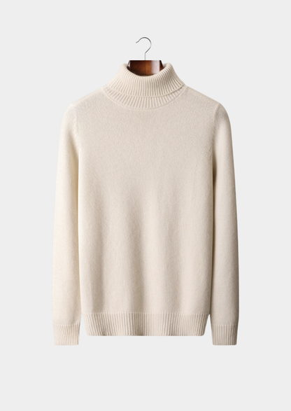 Pure Cashmere Ivory Essential Rollneck | Arventti