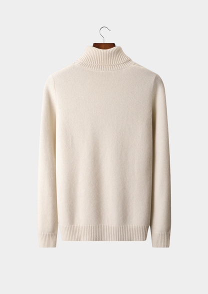 Pure Cashmere Ivory Essential Rollneck | Arventti