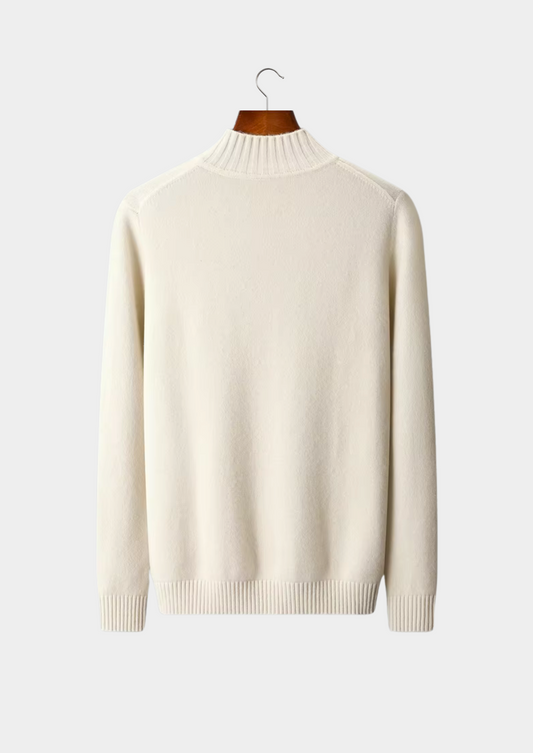 Pure Extra-Fine Merino Wool Classic Button Sweater | Arventti