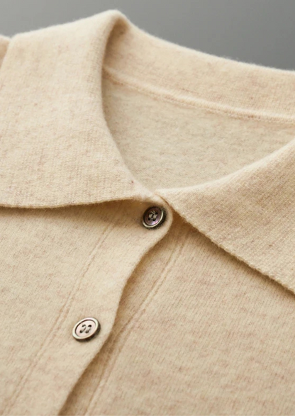Pure Extra-Fine Merino Wool Polo Cardigan | Arventti
