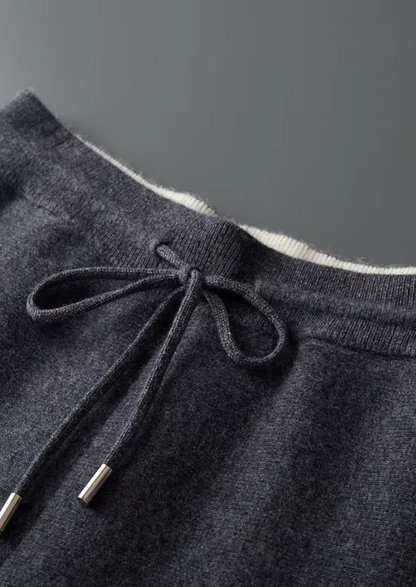 Pure Extra-Fine Merino Wool Dark Gray Damien Set | Arventti