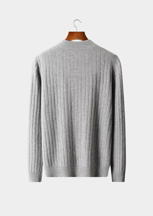 Pure Extra-Fine Merino Wool Patterned Zip Cardigan | Arventti