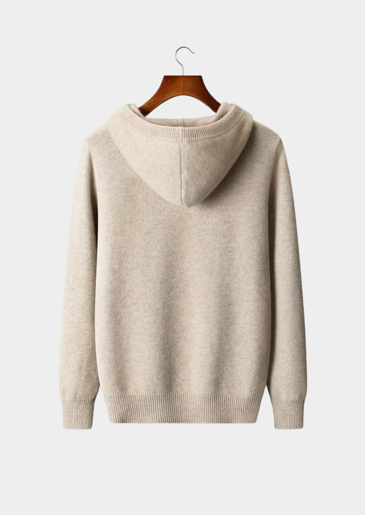 Pure Extra-Fine Merino Wool Button Hoodie | Arventti