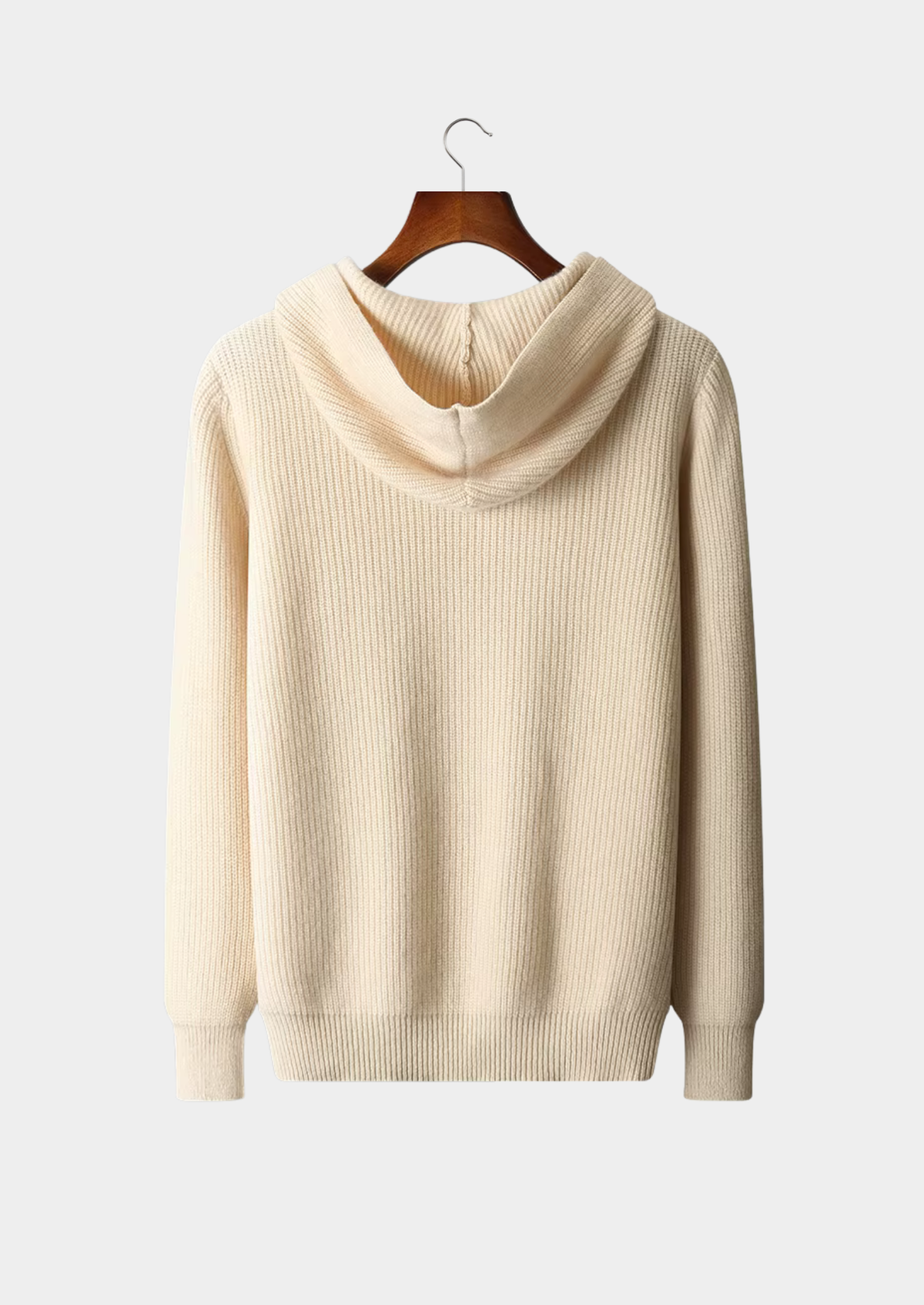 Pure Extra-Fine Merino Wool Half Zipper Hoodie | Arventti