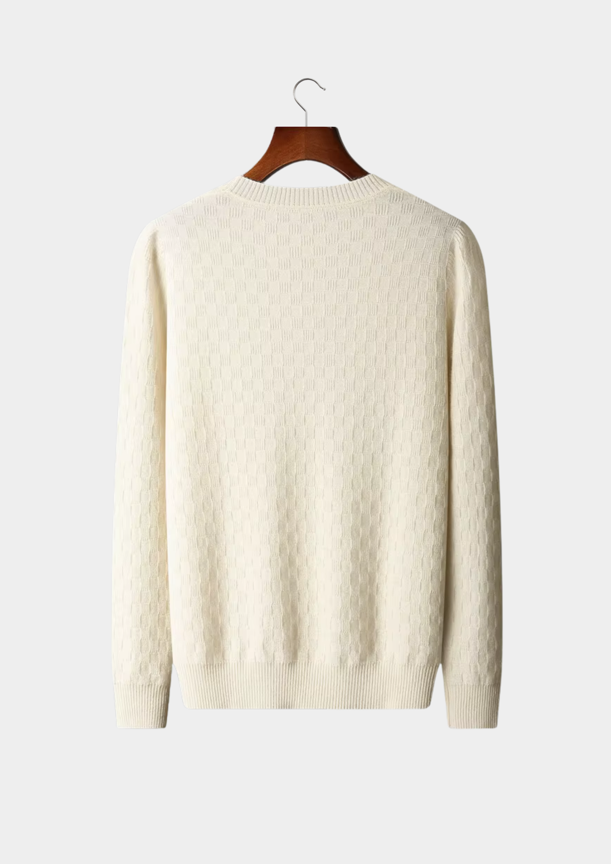 Premium Cashmere Textured Crewneck | Arventti
