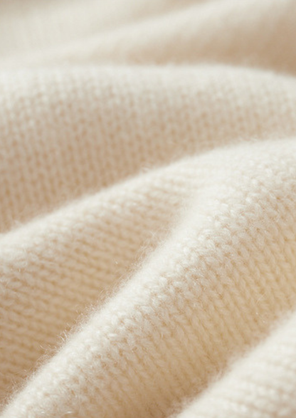 Pure Cashmere Ivory Essential Rollneck | Arventti