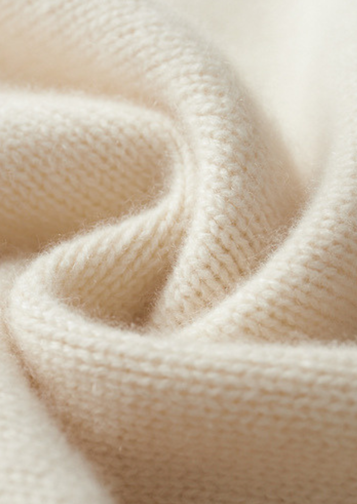Pure Cashmere Ivory Essential Rollneck | Arventti