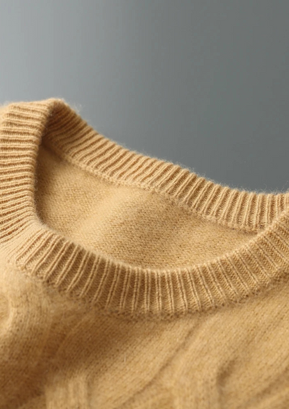 Premium Cashmere Cable Crewneck | Arventti