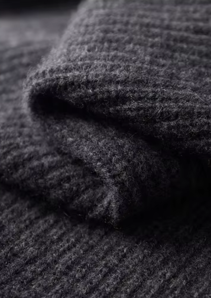 Pure Extra-Fine Merino Wool Funnel Neck Dual Zip Cardigan | Arventti