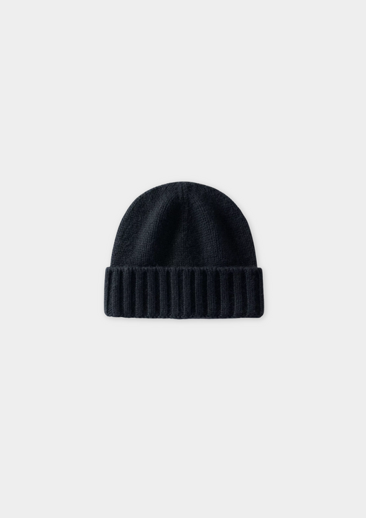 Black Cashmere Wintertime Beanie | Arventti