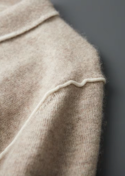 Premium Cashmere Two Tone Button Polo | Arventti