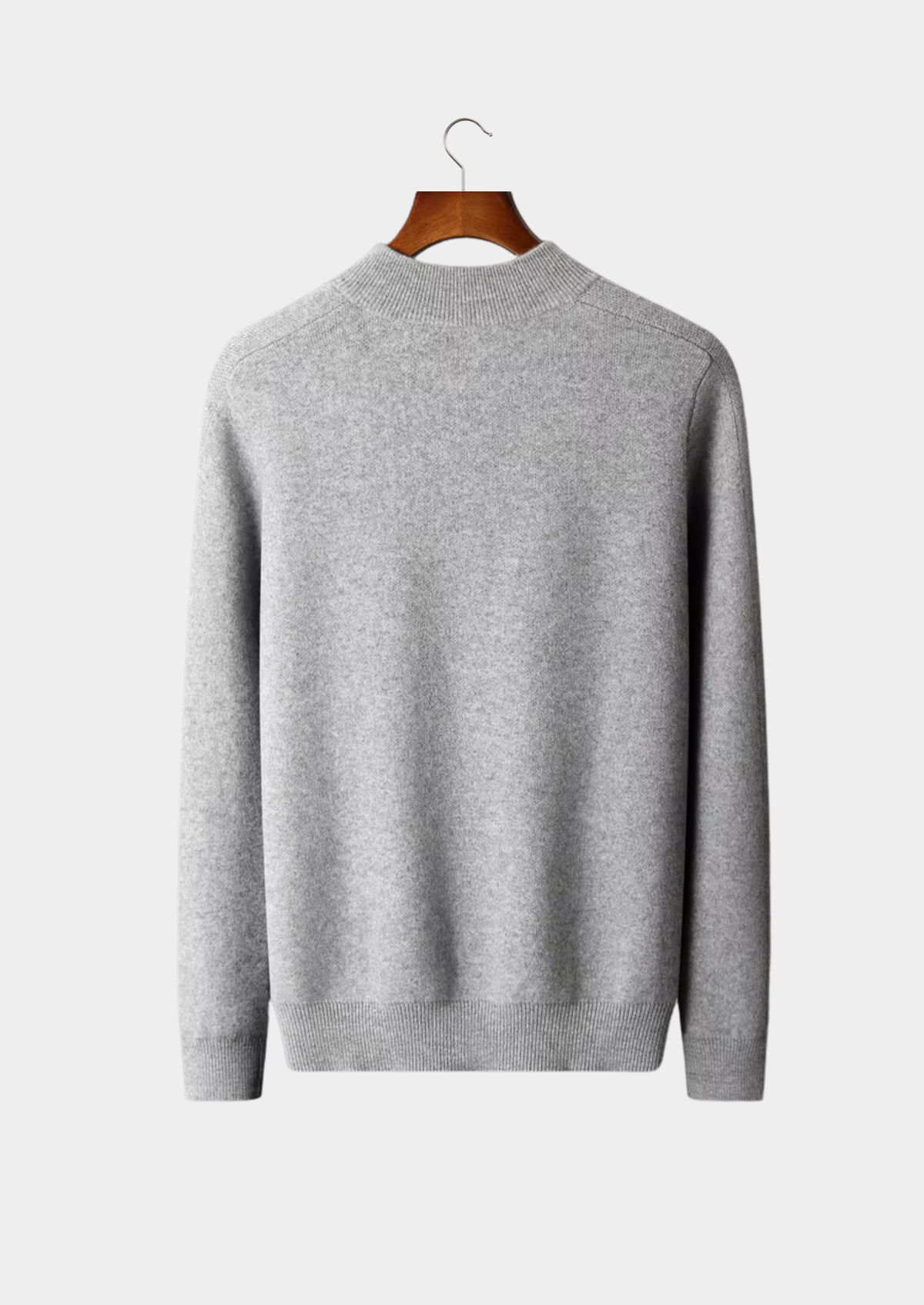 Premium Cashmere Essential Half-Zip Sweater | Arventti