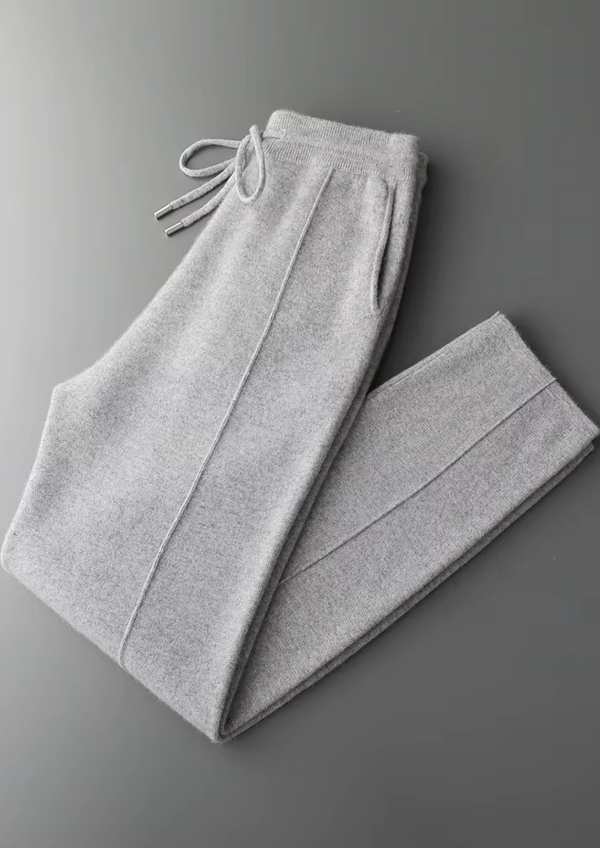 Pure Extra-Fine Merino Wool Light Gray Falconi Set | Arventti