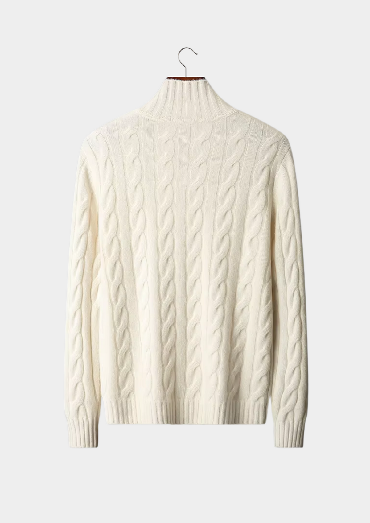 Pure Extra-Fine Merino Wool Dual-Zip Cable Cardigan | Arventti