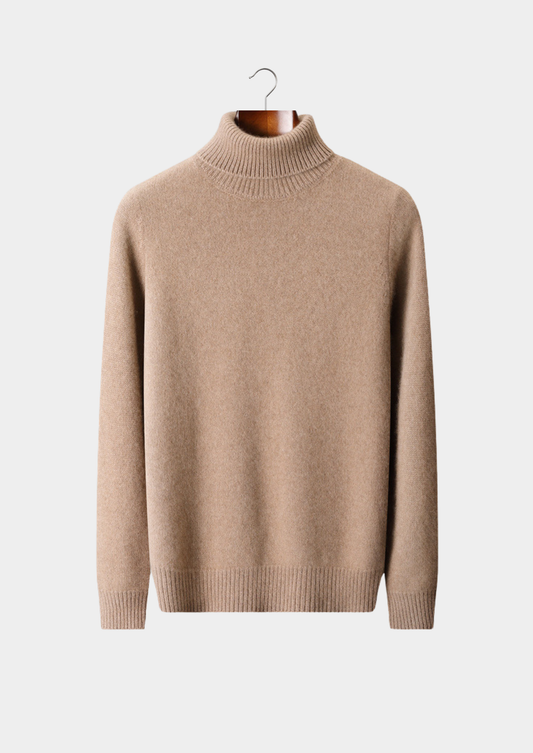 Pure Cashmere Beige Essential Rollneck | Arventti