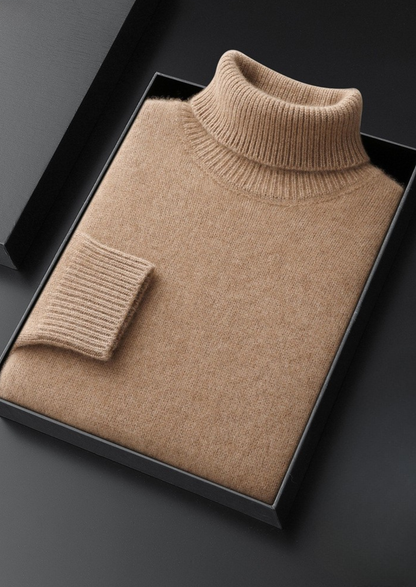 Pure Cashmere Beige Essential Rollneck | Arventti