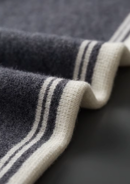 Pure Extra-Fine Merino Wool Dark Gray Damien Set | Arventti