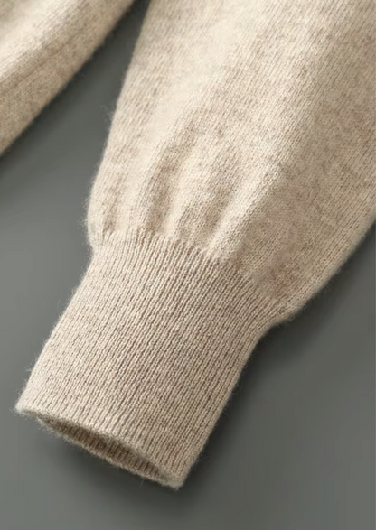 Pure Extra-Fine Merino Wool Half Zip Sweater | Arventti