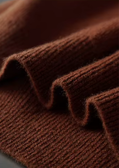 Pure Extra-Fine Merino Wool Ribbed Buttonless Polo | Arventti