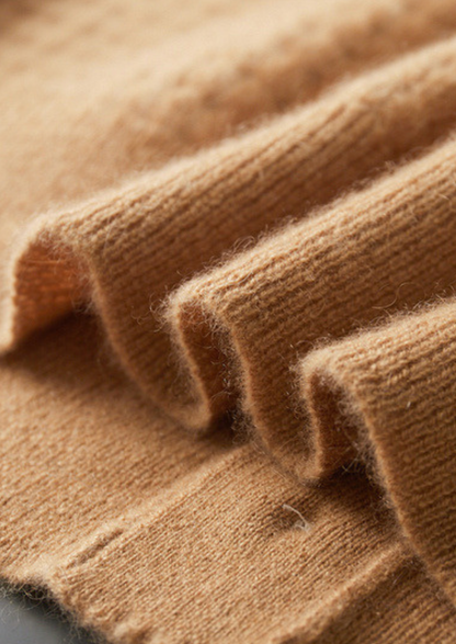 Pure Cashmere Caramel Textured Button Cardigan | Arventti