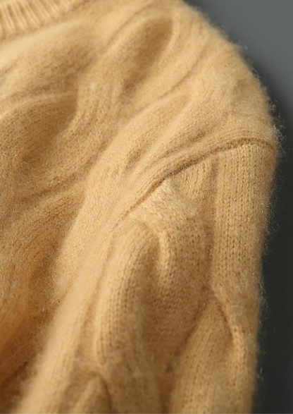 Premium Cashmere Cable Crewneck | Arventti