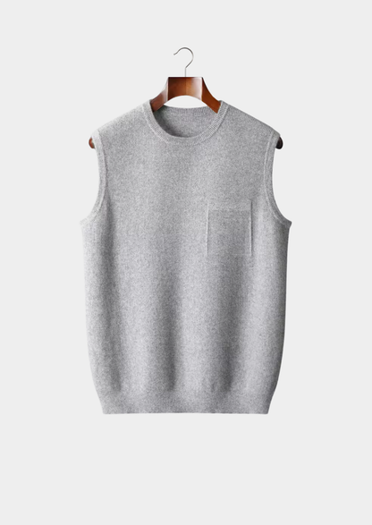 Pure Extra-Fine Merino Wool Crewneck Vest | Arventti