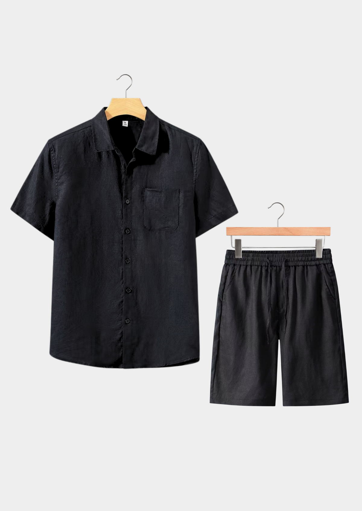 Dolcevita Shortsleeve Summer Set - Black | Arventti