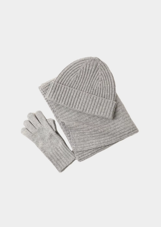 Pure Extra-Fine Merino Wool Wintertime Essentials - Light Gray | Arventti