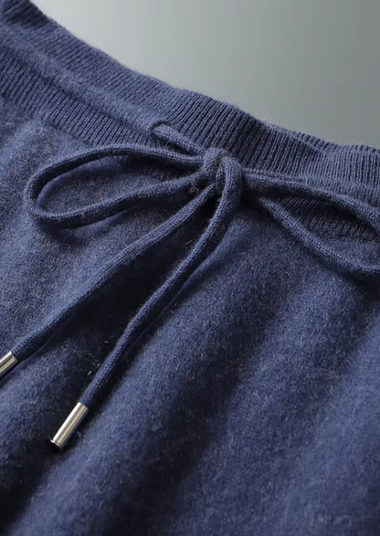 Premium Cashmere Navy Blue Milano Leisure Set | Arventti