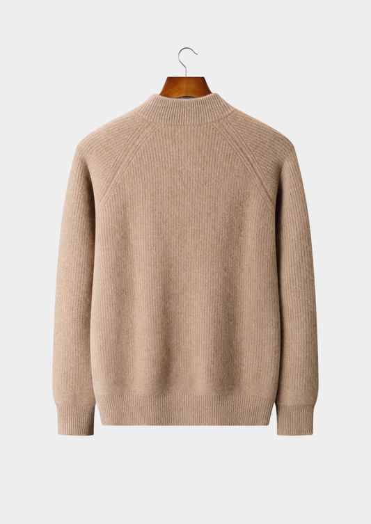 Pure Cashmere Beige Button Overshirt | Arventti