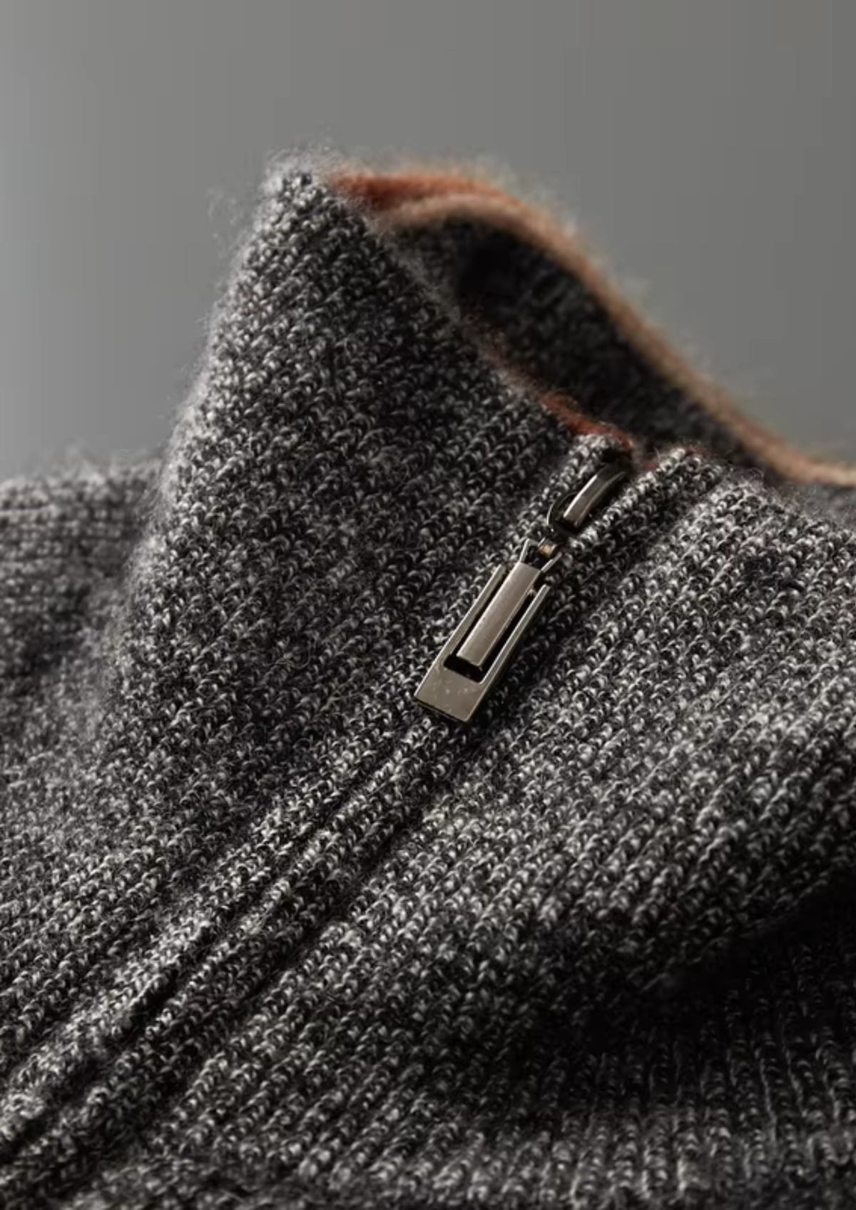 Pure Cashmere Striped Zip Cardigan | Arventti