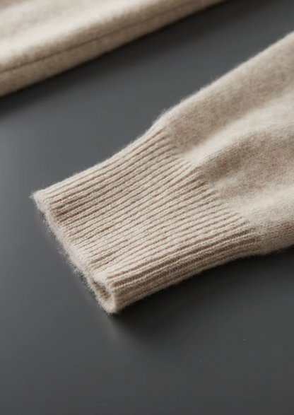 Pure Extra-Fine Merino Wool Button Hoodie | Arventti