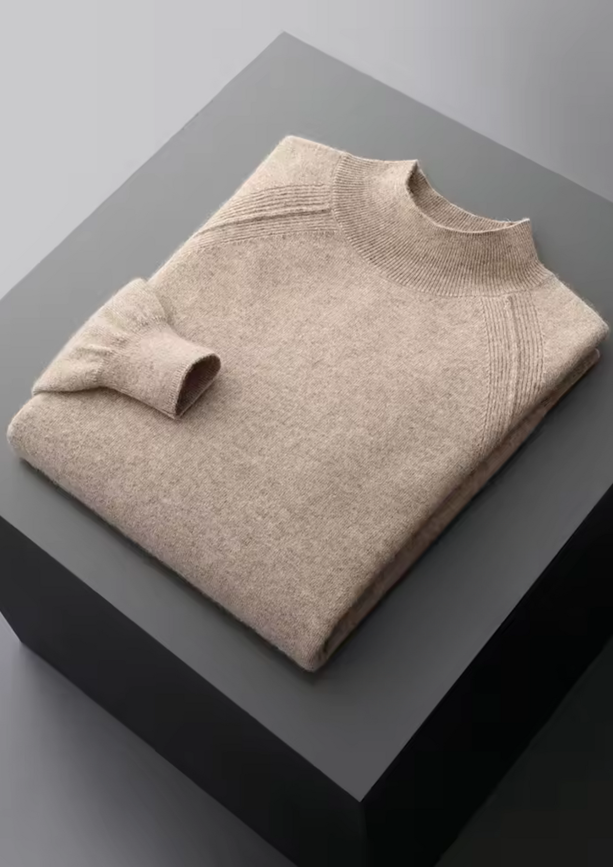 Pure Extra-Fine Merino Wool Raglan Mockneck | Arventti