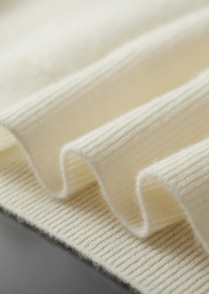Premium Cashmere Ribbed Half-Zip Sweater | Arventti