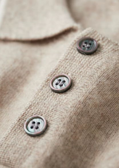 Premium Cashmere Two Tone Button Polo | Arventti