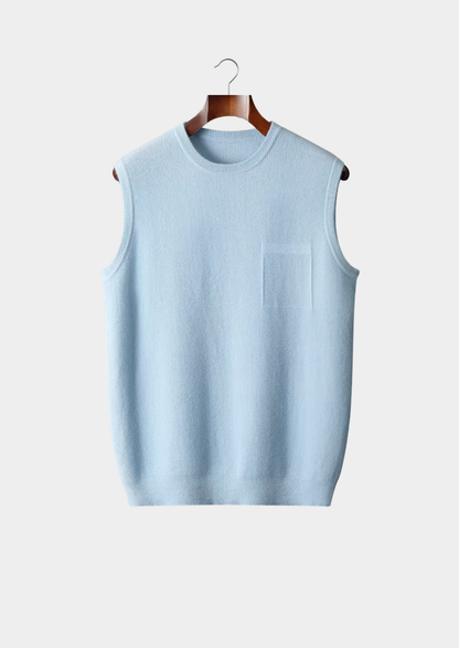 Pure Extra-Fine Merino Wool Crewneck Vest | Arventti