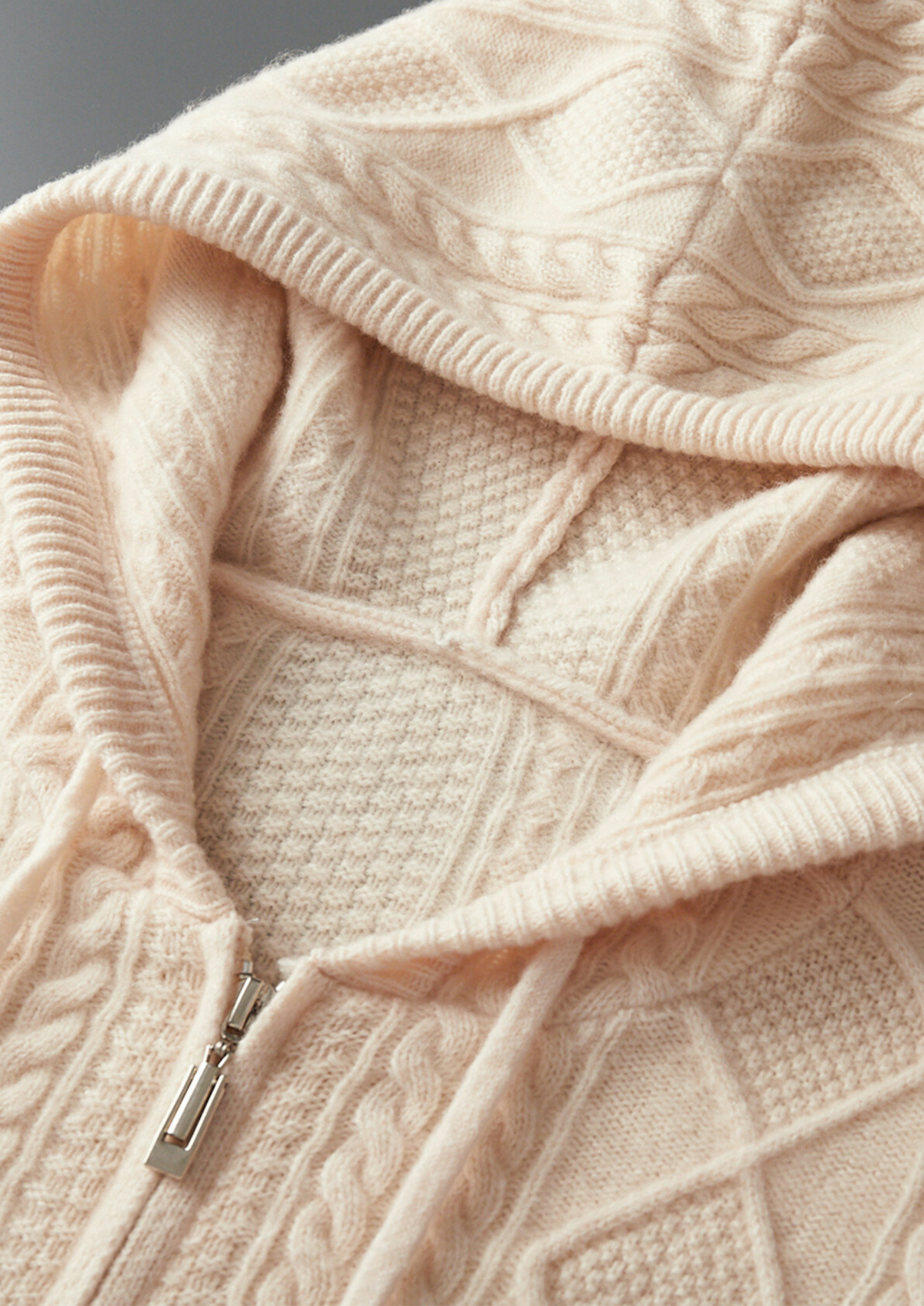 Pure Extra-Fine Merino Wool Wintertime Zipper Hoodie | Arventti