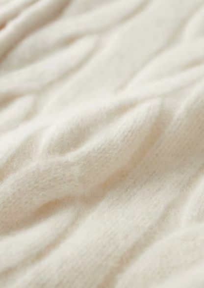 Pure Extra-Fine Merino Wool Dual-Zip Cable Cardigan | Arventti