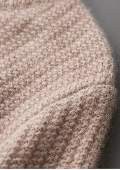 Pure Cashmere Beige Heavyweight Crewneck | Arventti