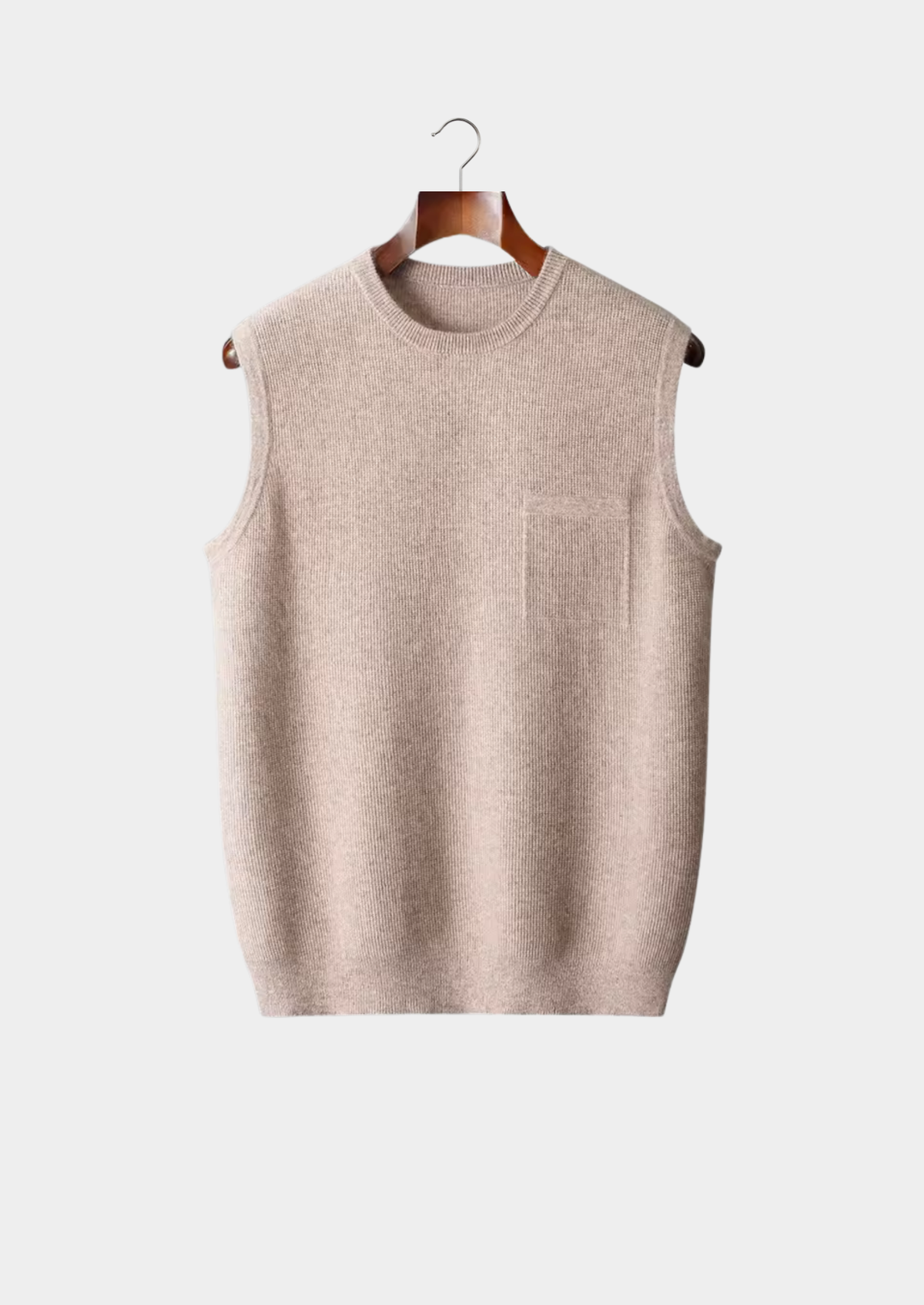 Pure Extra-Fine Merino Wool Crewneck Vest | Arventti