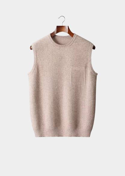 Pure Extra-Fine Merino Wool Crewneck Vest | Arventti