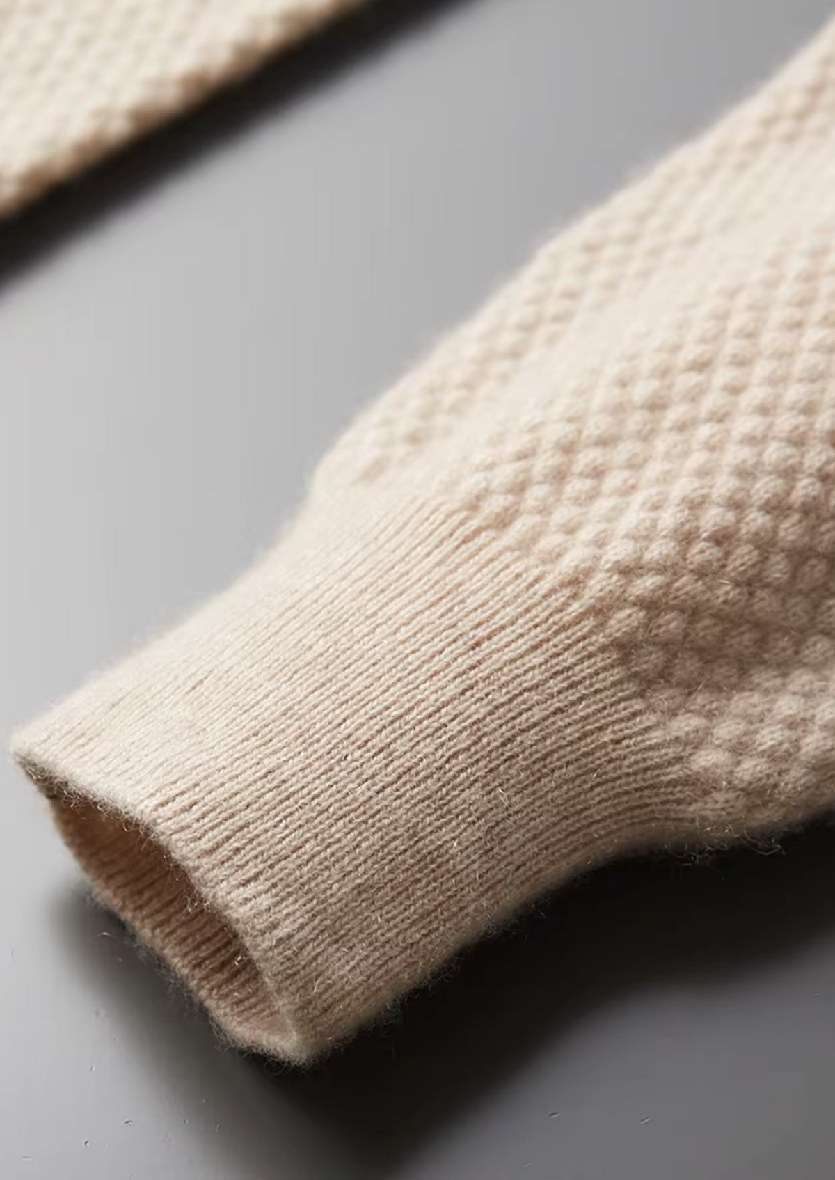 Premium Cashmere Textured Sweater Polo | Arventti