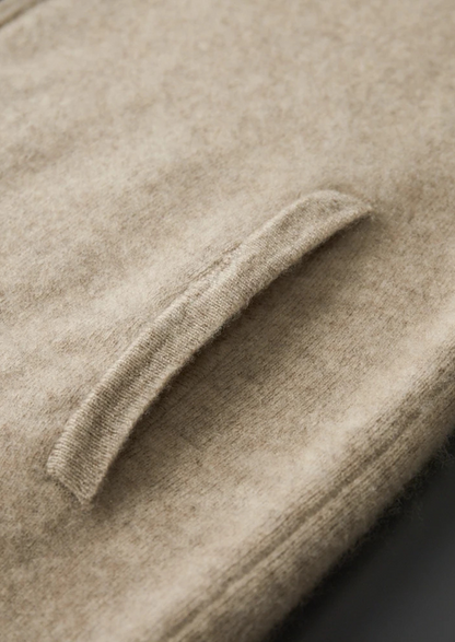 Premium Cashmere Zip Polo Cardigan | Arventti
