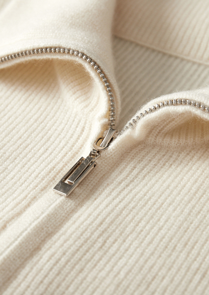 Pure Cashmere Ivory Body Warmer Vest | Arventti
