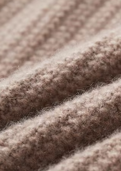 Pure Cashmere Beige Heavyweight Crewneck | Arventti