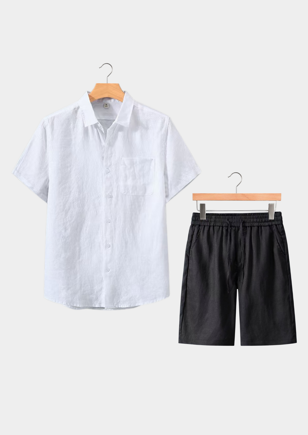 Dolcevita Shortsleeve Summer Set - White/black | Arventti