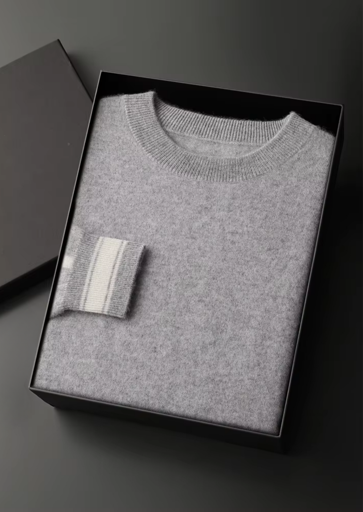 Premium Cashmere Light Gray Vienna Leisure Set | Arventti