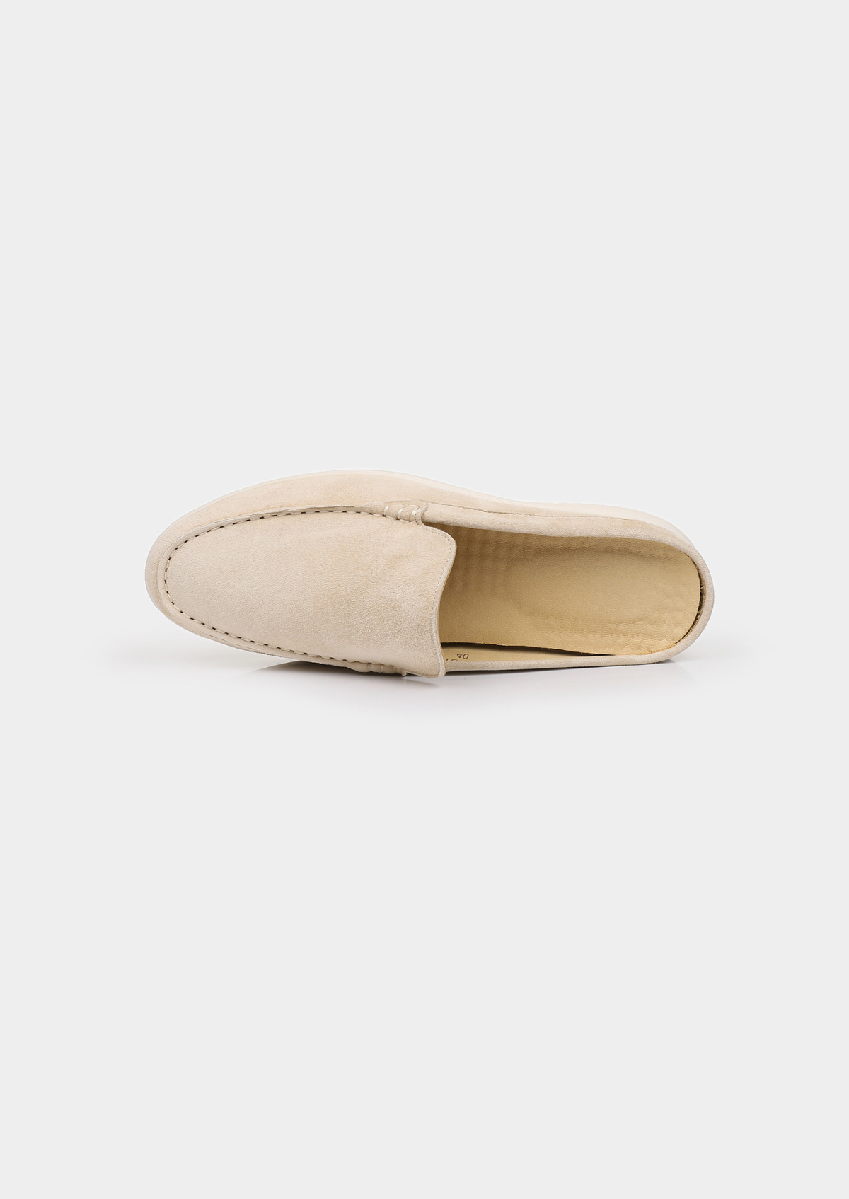 Ivory Marina Suede Slipper | Arventti
