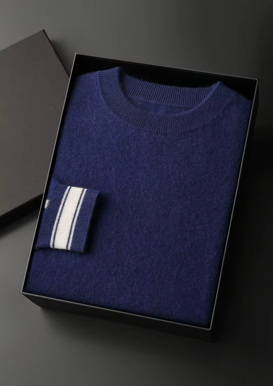 Premium Cashmere Navy Blue Vienna Leisure Set | Arventti