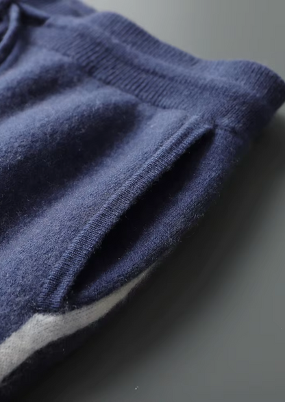 Premium Cashmere Navy Blue Milano Leisure Set | Arventti